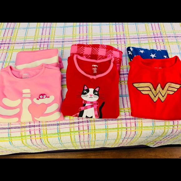 3 Sets of Girls PJs - Picture 1 of 4